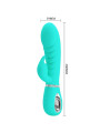 VIBRADOR PUNTO G Y CLÍTORIS PRETTY LOVE VERDE AGUA DE LA MARCA PRETTY LOVE FLIRTATION
