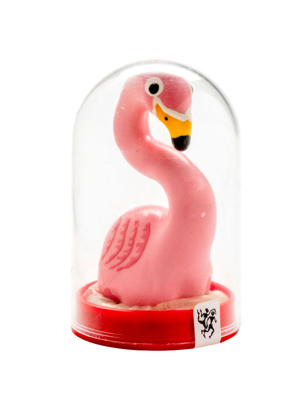 PRESERVATIVO FLAMENCO ROSA PINTADO A MANO DECORATIVO DE LA MARCA CONDOMERIE