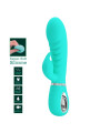 VIBRADOR PUNTO G Y CLÍTORIS PRETTY LOVE VERDE AGUA DE LA MARCA PRETTY LOVE FLIRTATION