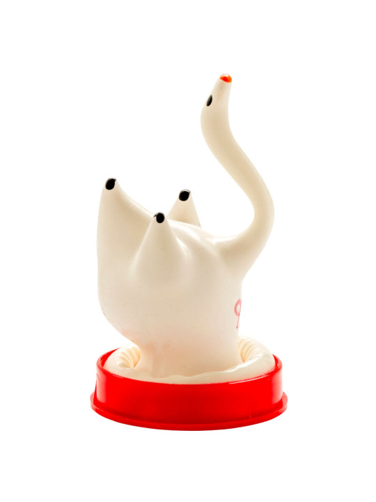 PRESERVATIVO CISNE PINTADO A MANO DECORATIVO ARTESANAL DE LA MARCA CONDOMERIE
