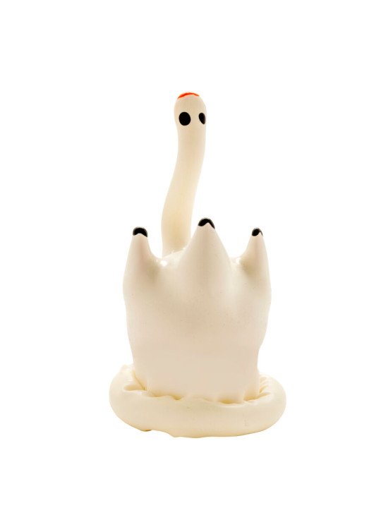 PRESERVATIVO CISNE PINTADO A MANO DECORATIVO ARTESANAL DE LA MARCA CONDOMERIE