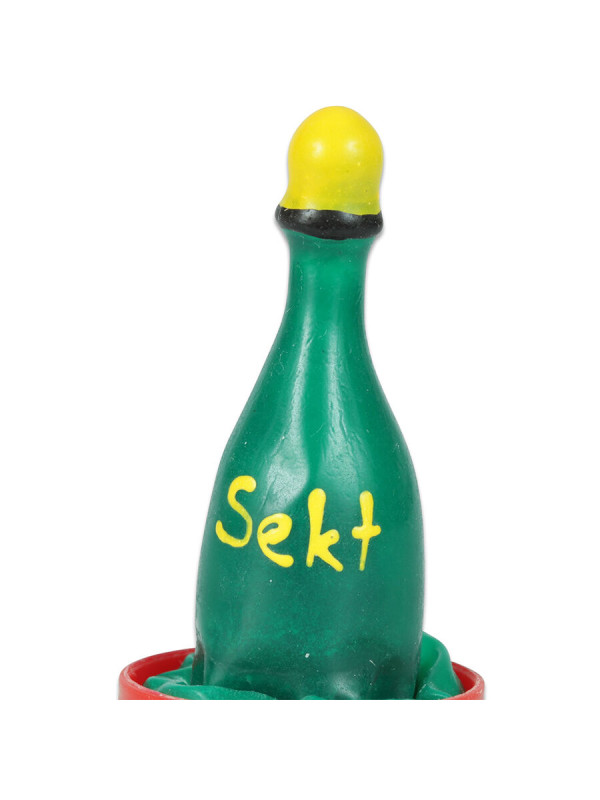 PRESERVATIVO DECORADO CHAMPÁN PINTADO A MANO SEGURO DE LA MARCA CONDOMERIE