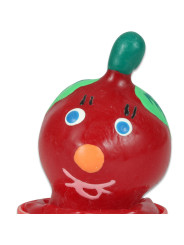 PRESERVATIVO DECORADO TOMATE PINTADO A MANO LÁTEX DE LA MARCA CONDOMERIE