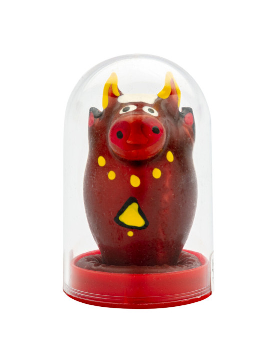 PRESERVATIVO DECORATIVO TORO PINTADO A MANO ÚNICO DE LA MARCA CONDOMERIE