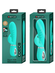 VIBRADOR PUNTO G Y CLÍTORIS PRETTY LOVE VERDE AGUA DE LA MARCA PRETTY LOVE FLIRTATION