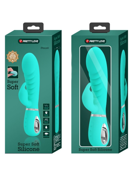 VIBRADOR PUNTO G Y CLÍTORIS PRETTY LOVE VERDE AGUA DE LA MARCA PRETTY LOVE FLIRTATION