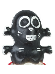 PRESERVATIVO CALAVERA NEGRA PINTADO A MANO DECORATIVO DE LA MARCA CONDOMERIE