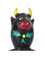 PRESERVATIVO DECORADO TORO NEGRO PINTADO A MANO DE LA MARCA CONDOMERIE