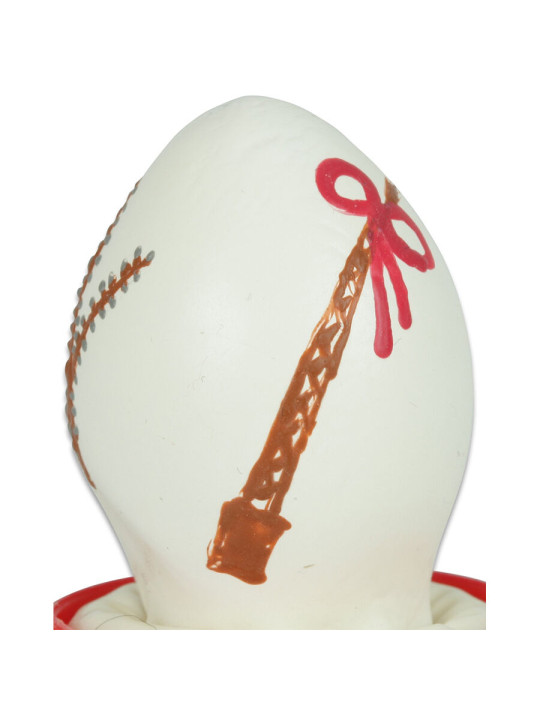 PRESERVATIVO DECORATIVO PASCUA BLANCO PINTADO A MANO DE LA MARCA CONDOMERIE