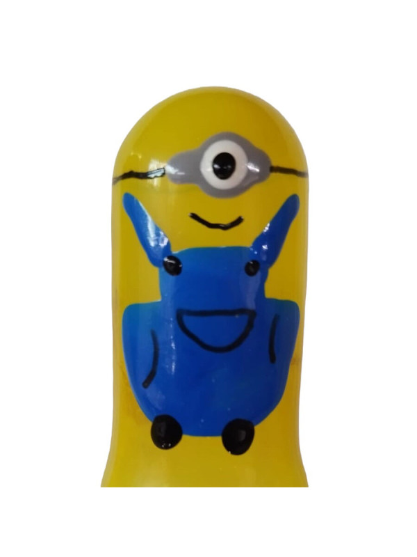 PRESERVATIVO PINTADO A MANO CÍCLOPE DISEÑO ÚNICO DE LA MARCA CONDOMERIE