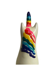 PRESERVATIVO ARCOÍRIS UNICORNIO PINTADO A MANO DECORATIVO DE LA MARCA CONDOMERIE