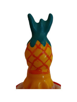 PRESERVATIVO PIÑA TROPICAL PINTADO A MANO DECORATIVO DE LA MARCA CONDOMERIE