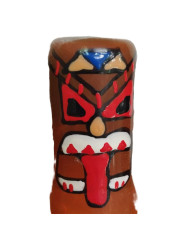 PRESERVATIVO DECORADO TIKI ARTE TRIBAL PINTADO A MANO DE LA MARCA CONDOMERIE
