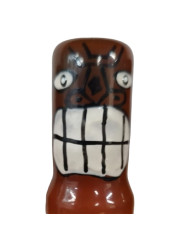 PRESERVATIVO TIKI PINTADO A MANO DISEÑO TRIBAL DE LA MARCA CONDOMERIE