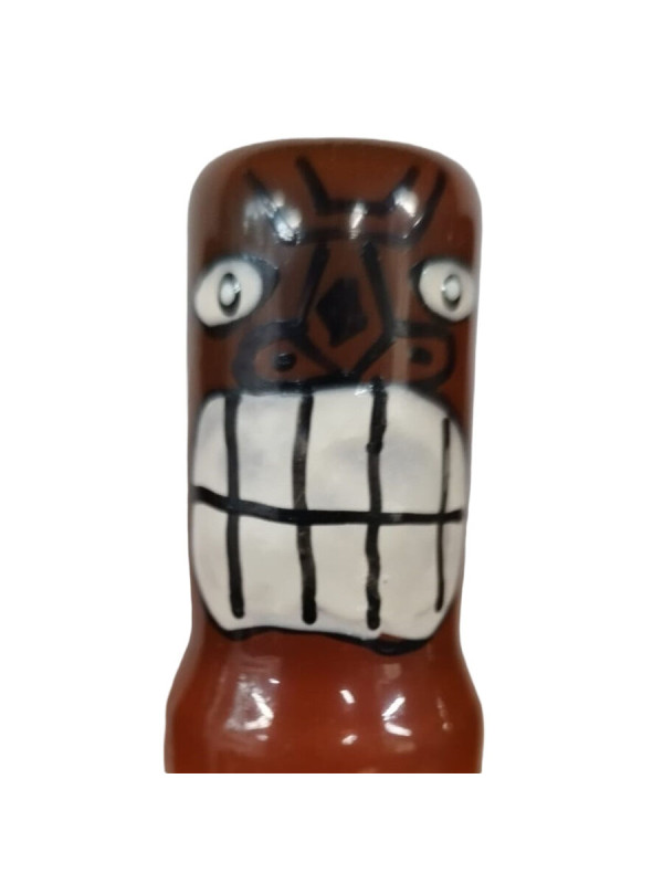 PRESERVATIVO TIKI PINTADO A MANO DISEÑO TRIBAL DE LA MARCA CONDOMERIE
