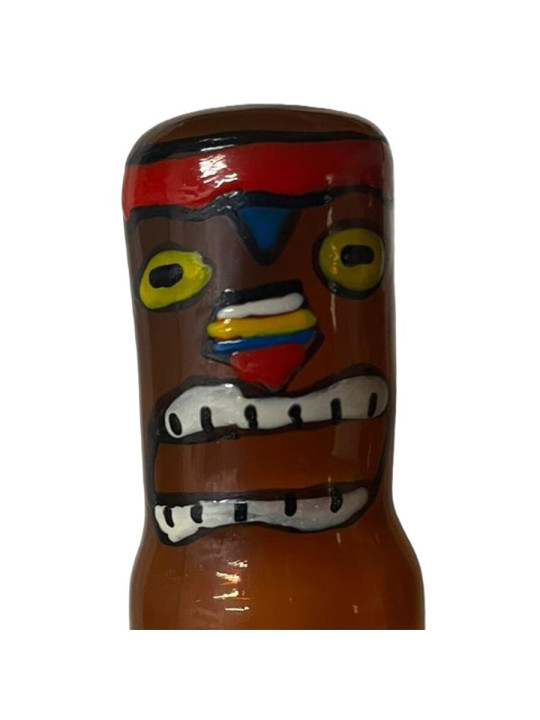 PRESERVATIVO DECORADO TIKI HAWAII ARTE TRIBAL MANUAL DE LA MARCA CONDOMERIE
