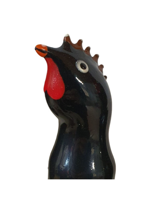 PRESERVATIVO DECORATIVO GALLO NEGRO PINTADO A MANO DE LA MARCA CONDOMERIE