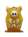 PRESERVATIVO DECORATIVO CERDO AMARILLO PINTADO A MANO DE LA MARCA CONDOMERIE