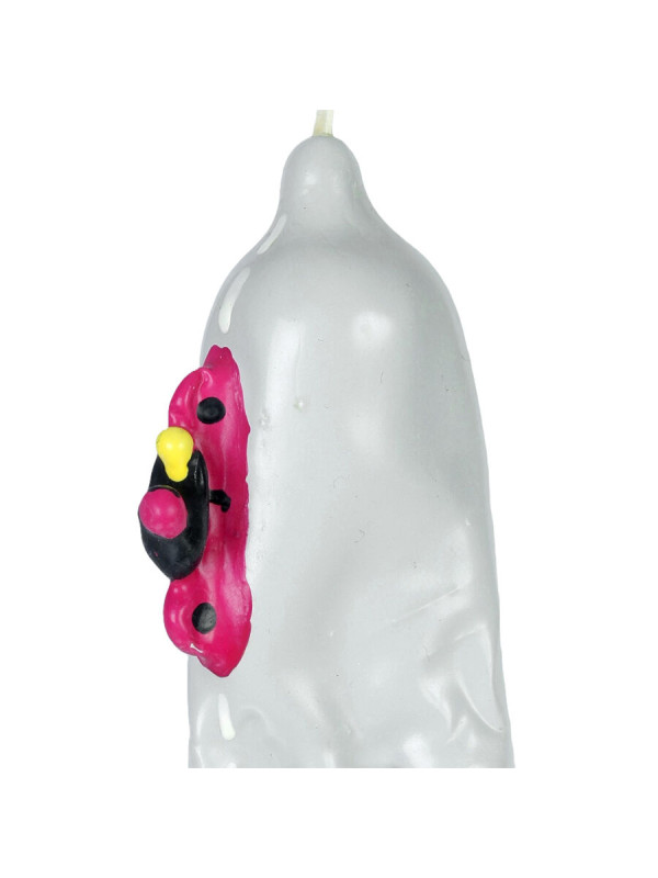 PRESERVATIVO XL MOTOCICLETA PINTADO A MANO ÚNICO DE LA MARCA CONDOMERIE