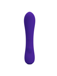 VIBRADOR RECARGABLE PRESCOTT 12 MODOS SILICONA SUAVE LILA DE LA MARCA PRETTY LOVE SMART