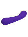 VIBRADOR RECARGABLE PRESCOTT 12 MODOS SILICONA SUAVE LILA DE LA MARCA PRETTY LOVE SMART