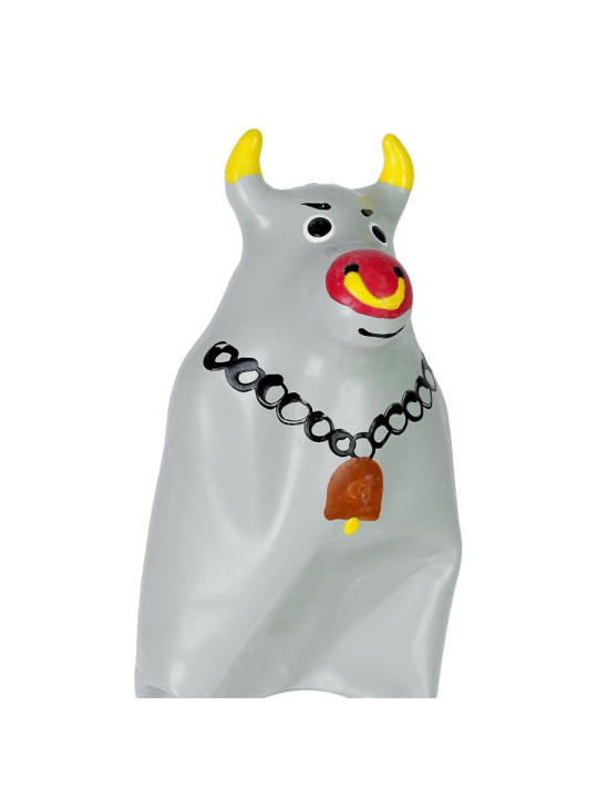 PRESERVATIVO XL TORO GRIS DISEÑO ARTESANAL PINTADO A MANO DE LA MARCA CONDOMERIE