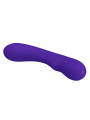VIBRADOR RECARGABLE PRESCOTT 12 MODOS SILICONA SUAVE LILA DE LA MARCA PRETTY LOVE SMART