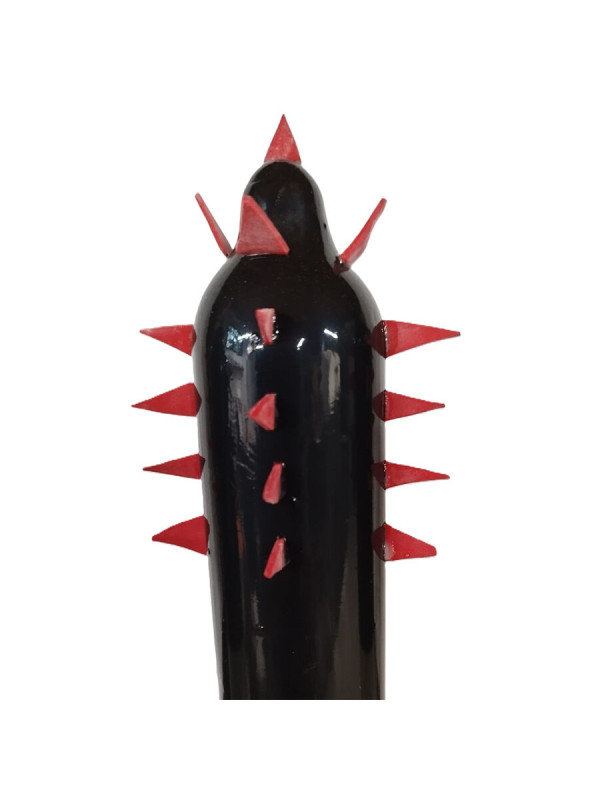 PRESERVATIVO XL CACTUS NEGRO DISEÑO MANUAL ÚNICO DE LA MARCA CONDOMERIE