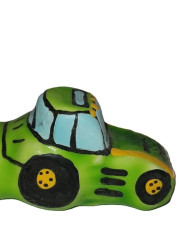 PRESERVATIVO XL TRACTOR VERDE PINTADO A MANO DECORATIVO DE LA MARCA CONDOMERIE