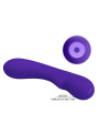 VIBRADOR RECARGABLE PRESCOTT 12 MODOS SILICONA SUAVE LILA DE LA MARCA PRETTY LOVE SMART