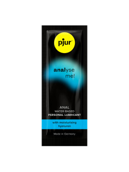 LUBRICANTE ANAL BASE AGUA CON ÁCIDO HIALURÓNICO 2 ML DE LA MARCA PJUR