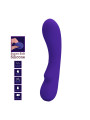 VIBRADOR RECARGABLE PRESCOTT 12 MODOS SILICONA SUAVE LILA DE LA MARCA PRETTY LOVE SMART