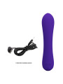 VIBRADOR RECARGABLE PRESCOTT 12 MODOS SILICONA SUAVE LILA DE LA MARCA PRETTY LOVE SMART