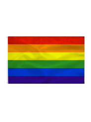 BANDERA ARCOÍRIS ORGULLO LGBTQ 90X150 CM DECORACIÓN DE LA MARCA PRIDE