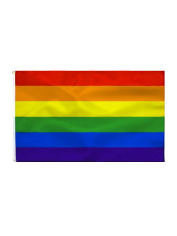 BANDERA ARCOÍRIS ORGULLO LGBTQ 90X150 CM DECORACIÓN DE LA MARCA PRIDE