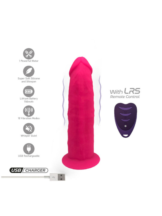 CONSOLADOR REALISTICO ROSA 17CM CON CONTROL REMOTO DE LA MARCA SILEXD