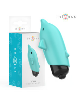 VIBRADOR DELFÍN AZUL INTENSO 8CM ESTIMULACIÓN PRECISA DE LA MARCA INTENSE FUN