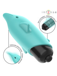 VIBRADOR DELFÍN AZUL INTENSO 8CM ESTIMULACIÓN PRECISA DE LA MARCA INTENSE FUN