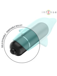 VIBRADOR DELFÍN AZUL INTENSO 8CM ESTIMULACIÓN PRECISA DE LA MARCA INTENSE FUN