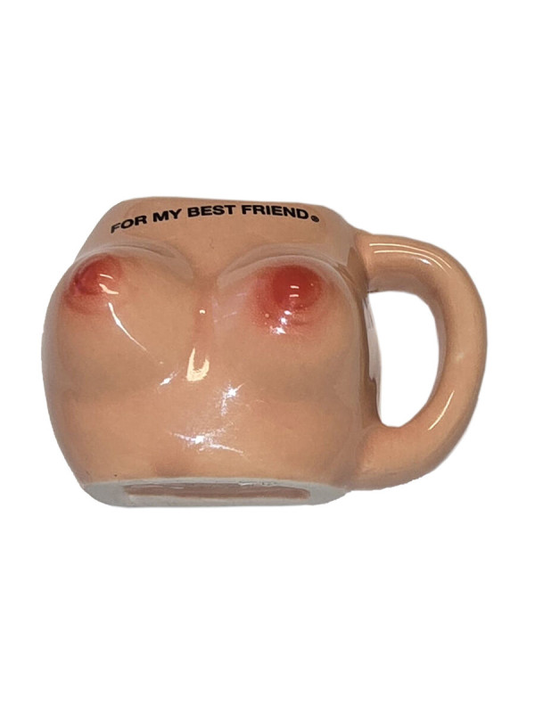 IMÁN PECHOS TAZA CERÁMICA HUMOR REGALO AMIGA BEST FRIEND DE LA MARCA DIABLO PICANTE