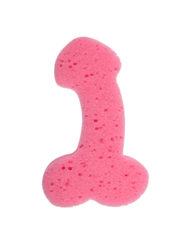 ESPONJA ERÓTICA FORMA PENE ROSA PARA DUCHA DIVERTIDA DE LA MARCA DIABLO PICANTE