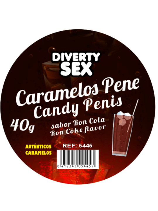 CARAMELOS FORMA PENE SABOR RON COLA - PACK 20 UNIDADES DE LA MARCA DIABLO PICANTE