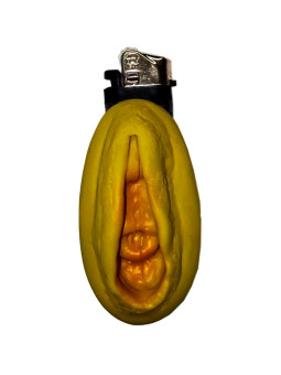 MECHERO VAGINA DORADO DIABLO PICANTE ORIGINAL DE LA MARCA DIABLO PICANTE