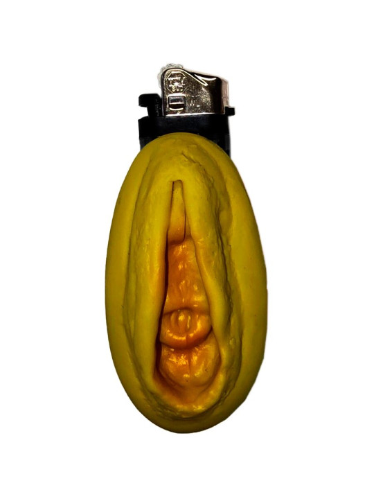 MECHERO VAGINA DORADO DIABLO PICANTE ORIGINAL DE LA MARCA DIABLO PICANTE