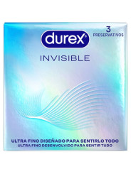 PRESERVATIVOS DUREX INVISIBLE ULTRA FINOS 3 UNIDADES DE LA MARCA DUREX CONDOMS