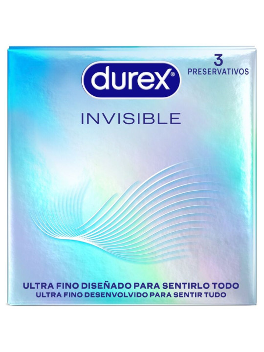 PRESERVATIVOS DUREX INVISIBLE ULTRA FINOS 3 UNIDADES DE LA MARCA DUREX CONDOMS