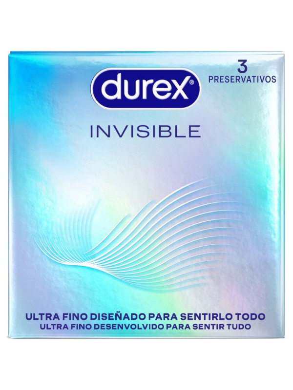 PRESERVATIVOS DUREX INVISIBLE ULTRA FINOS 3 UNIDADES DE LA MARCA DUREX CONDOMS