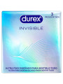 PRESERVATIVOS DUREX INVISIBLE ULTRA FINOS 3 UNIDADES DE LA MARCA DUREX CONDOMS