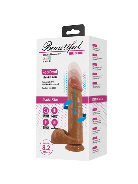 DILDO REALÍSTICO 21 CM MULATO BAILE PLACER INTENSO DE LA MARCA BAILE VIBRATORS