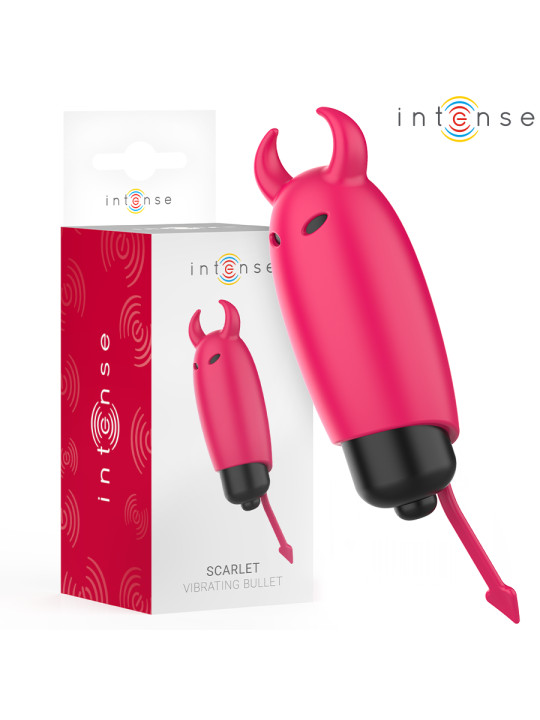 BALA VIBRADORA INTENSA ROJA SCARLET SILICONA SUAVE 9CM DE LA MARCA INTENSE FUN